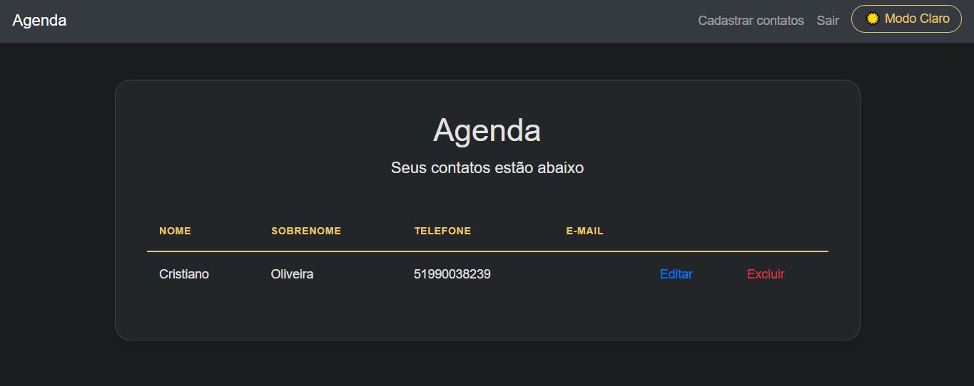 Preview Agenda Web Segura
