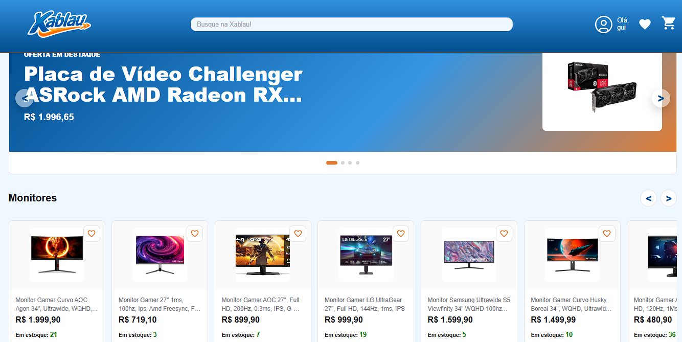 Projeto Funcional de E-commerce